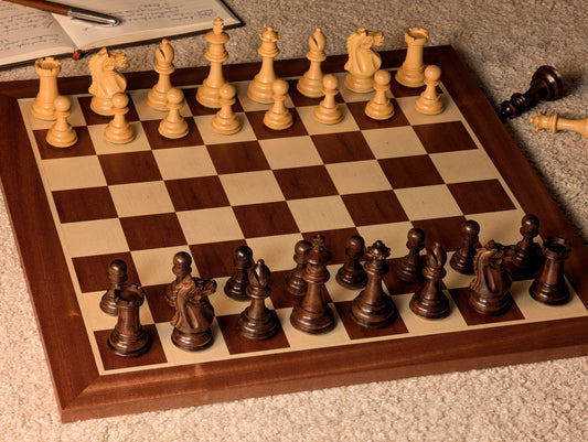 échiquier bois taille 5 acajou erable stauton oxford