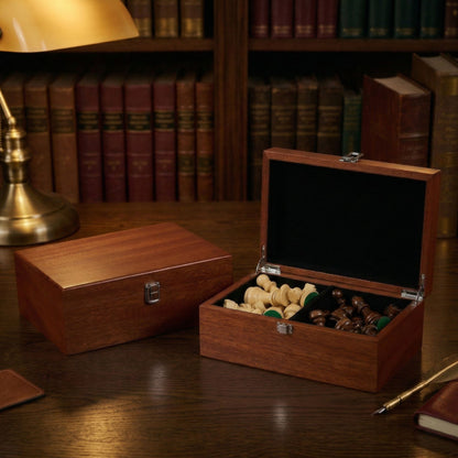 Boîte de Rangement - Finition Acajou