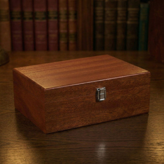 Boîte de Rangement - Finition Acajou